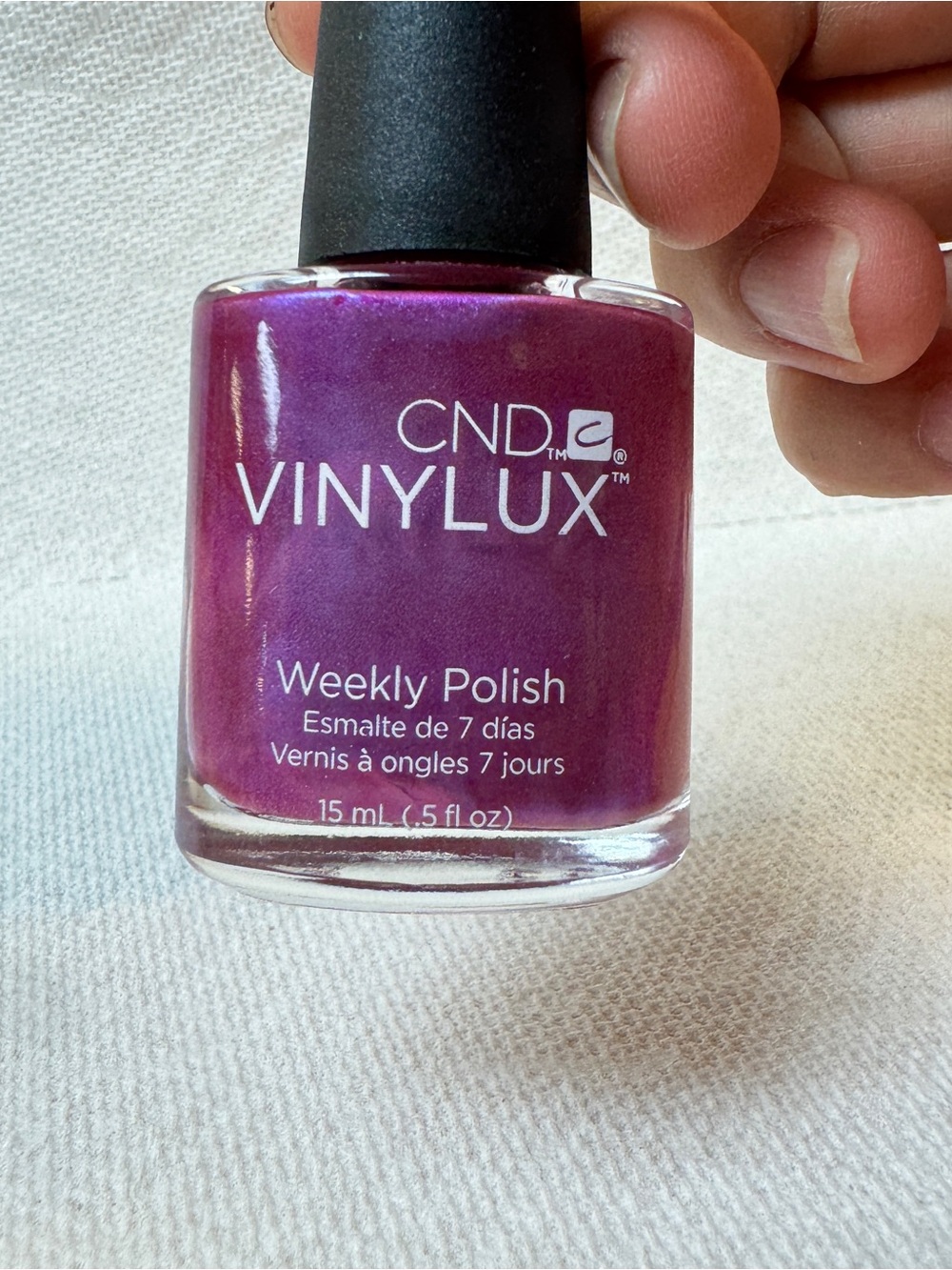 CND vinylux Weekly nail Polish - Magenta Mischief #209 Shimmering Purple